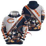 Personalized Chicago Bears Mickey Mouse Character Cartoon Movie AOP Hoodie