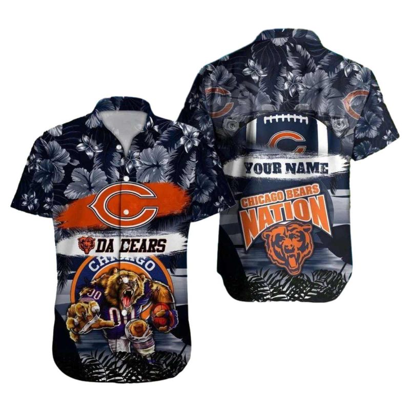 Personalized Chicago Bears Nation Hawaiian Shirt 1