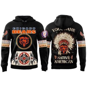 Personalized Chicago Bears Native American Heritage Month 2025 AOP Hoodie