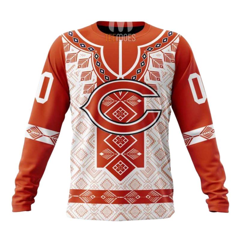 Personalized Chicago Bears Native Pattern Aop Sweatshirt 1