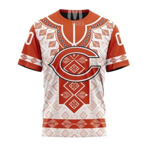 Personalized Chicago Bears Native Pattern AOP T Shirt