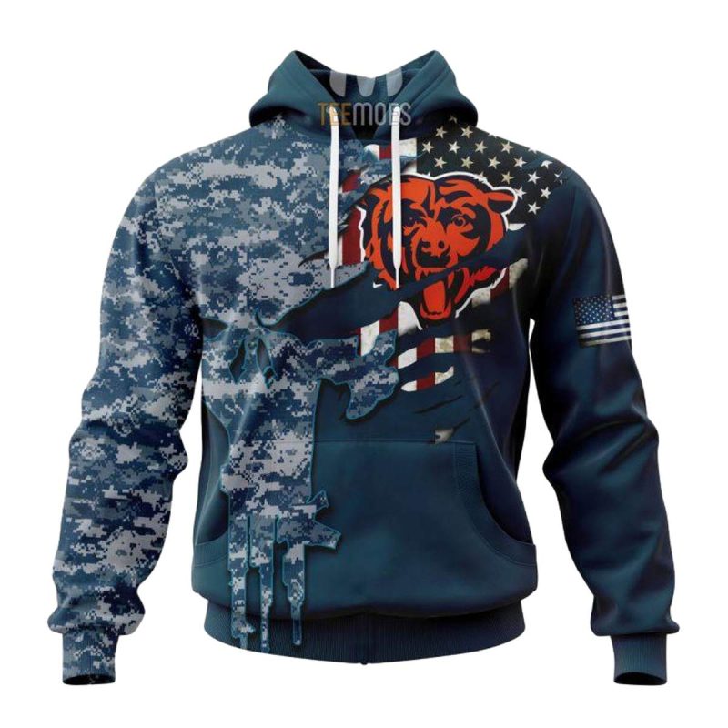 Personalized-Chicago-Bears-Navy-Skull-Camo-Veteran-Aop-Hoodie-1 Personalized Chicago Bears Navy Skull Camo Veteran Aop Hoodie 1