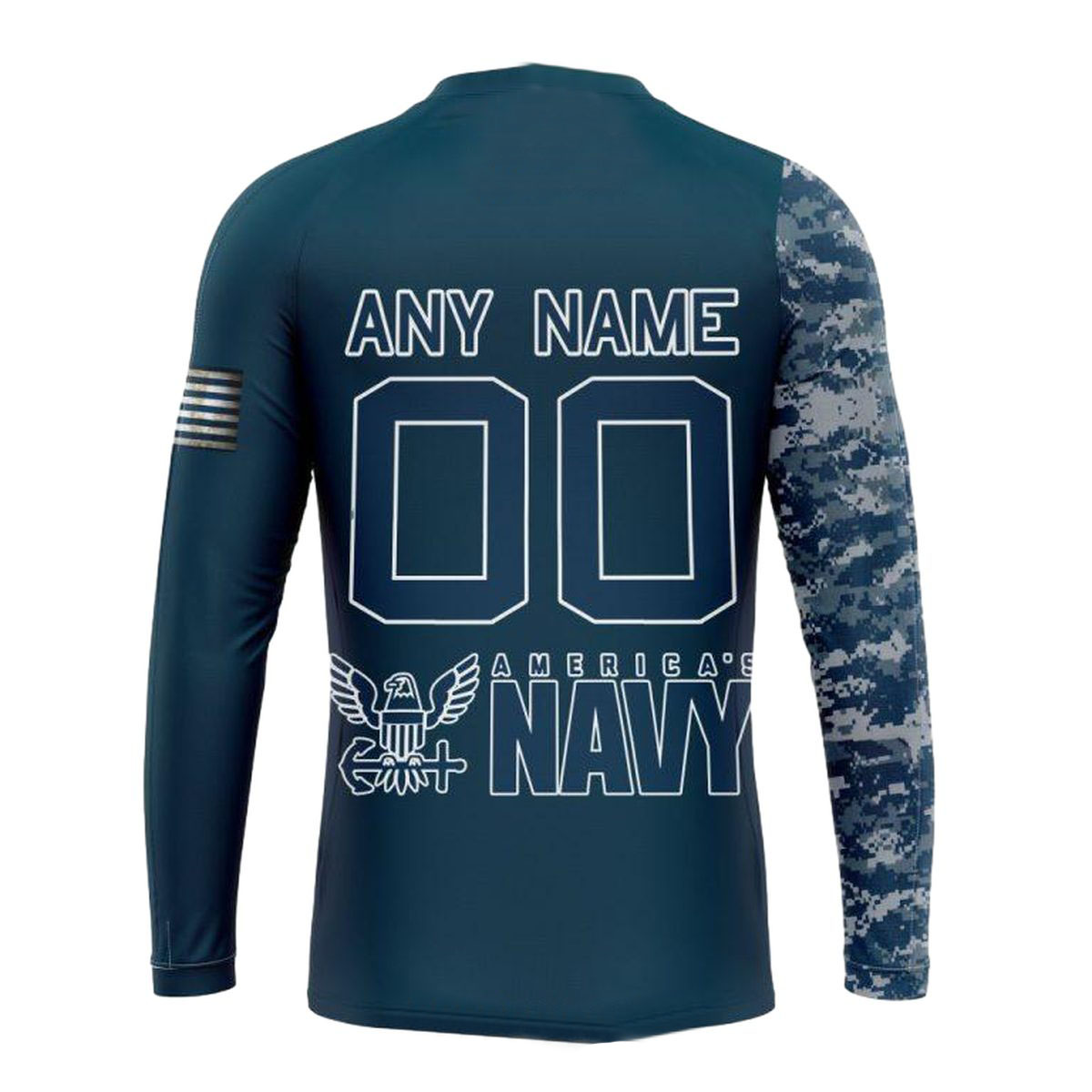 Personalized-Chicago-Bears-Navy-Skull-Camo-Veteran-AOP-Sweatshirt-2