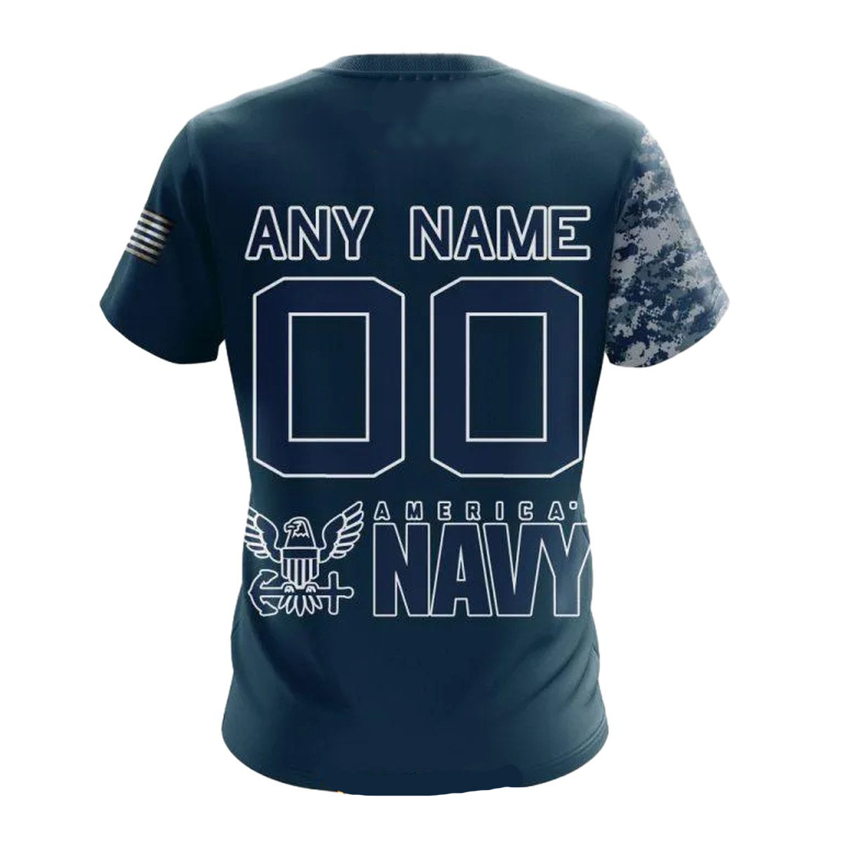 Personalized-Chicago-Bears-Navy-Skull-Camo-Veteran-AOP-T-Shirt-2