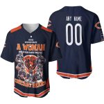Personalized Chicago Bears Never Underestimate A Woman Who Understand Football Loves Bear Baseball Jersey