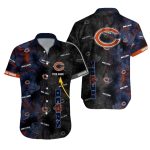 Personalized Chicago Bears Night Jungle Hawaiian Shirt