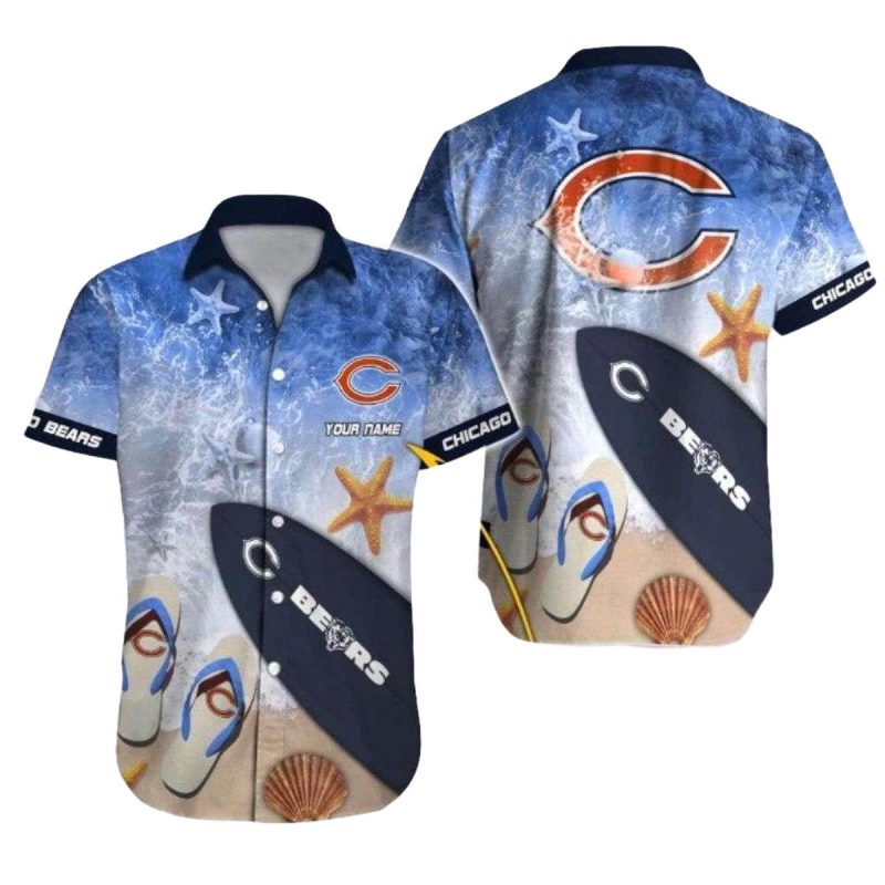 Personalized Chicago Bears Oceanic Dreamscape Hawaiian Shirt 1