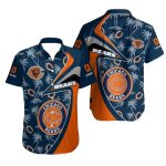Personalized Chicago Bears Palm Silhouette Hawaiian Shirt