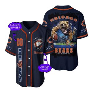 Personalized Chicago Bears Pride Since 1920 Baseball Jersey