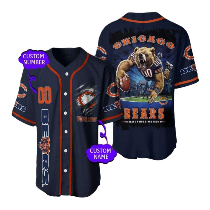 Personalized-Chicago-Bears-Pride-Since-1920-Baseball-Jersey-1 Personalized Chicago Bears Pride Since 1920 Baseball Jersey 1