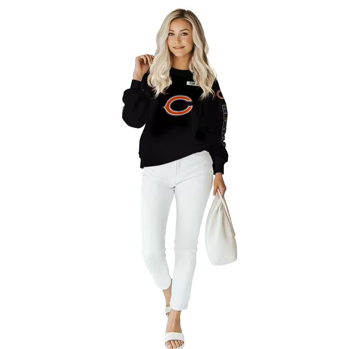 Personalized-Chicago-Bears-Punisher-Skull-Black-AOP-Sweatshirt-3