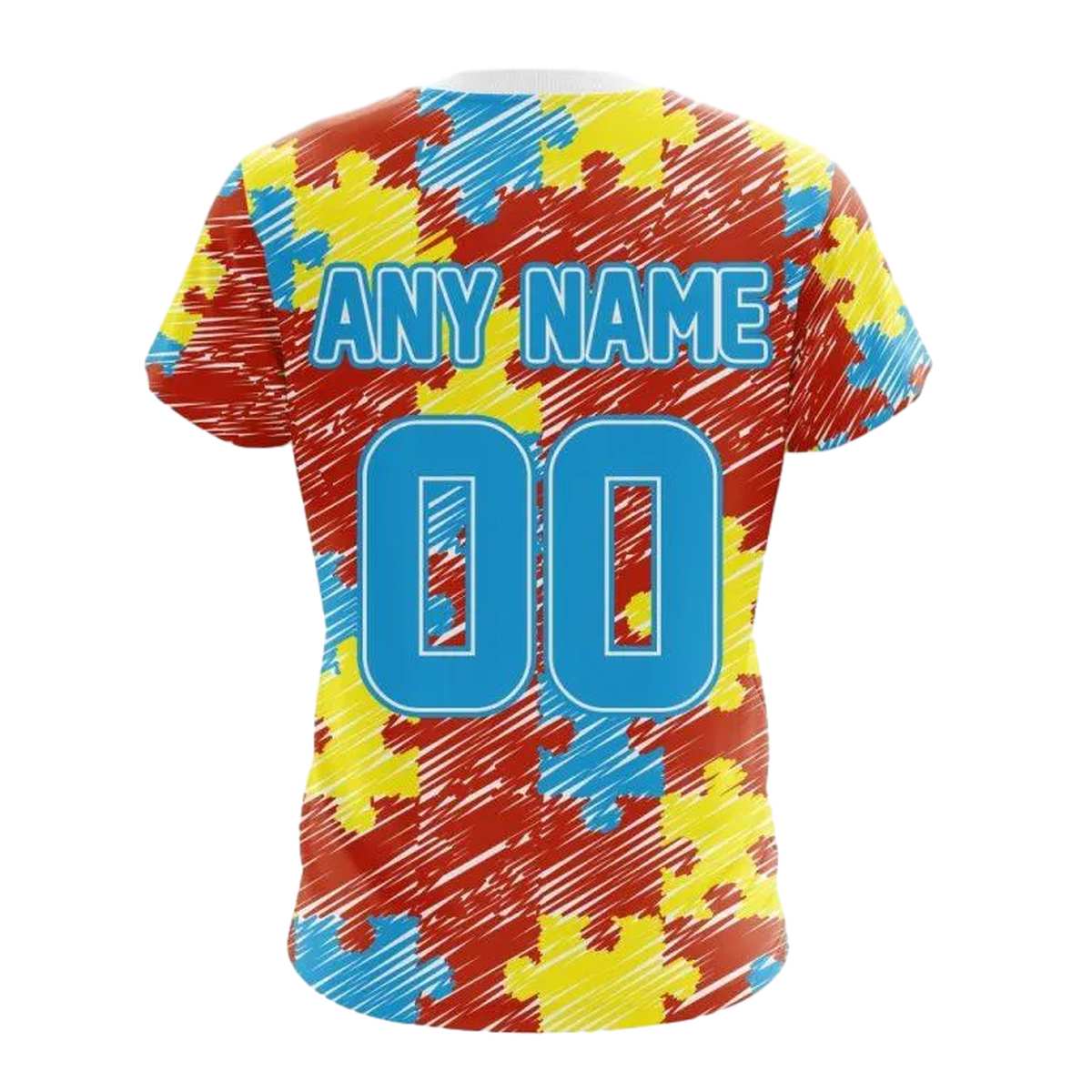 Personalized-Chicago-Bears-Puzzle-Autism-Awareness-AOP-T-Shirt-2
