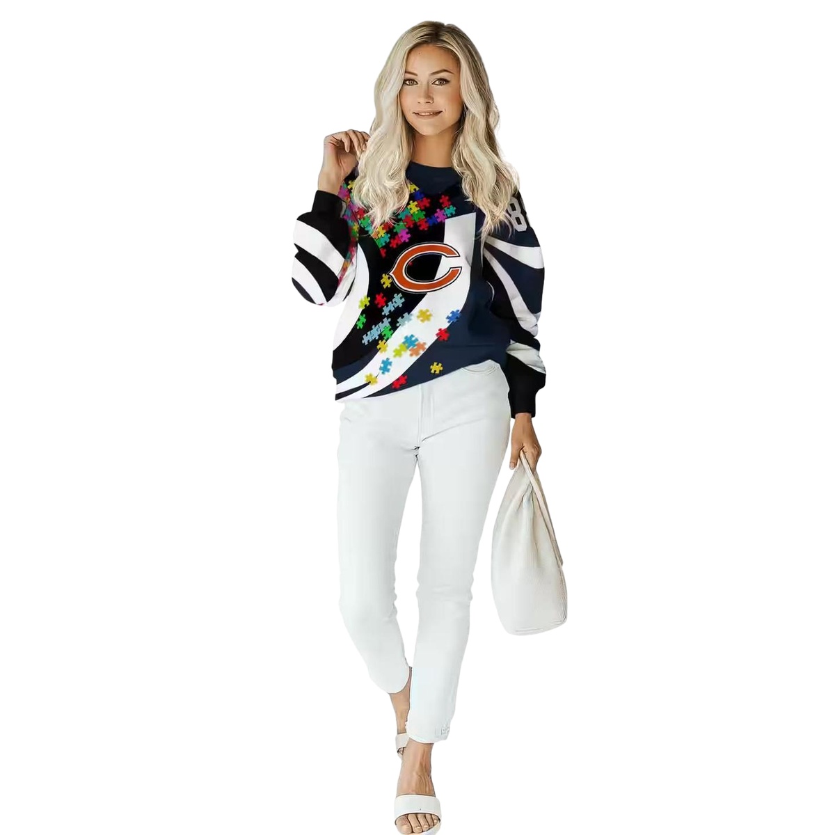 Personalized-Chicago-Bears-Puzzle-Pieces-Blue-AOP-Sweatshirt-3