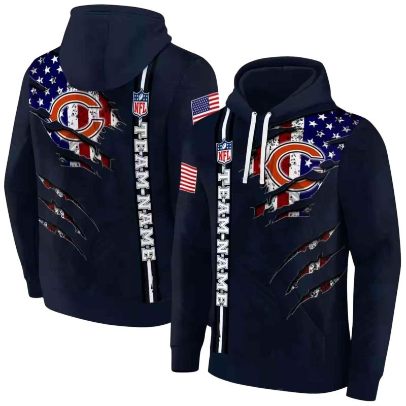 Personalized-Chicago-Bears-Ripped-Flag-Blue-Aop-Hoodie-1 Personalized Chicago Bears Ripped Flag Blue Aop Hoodie 1