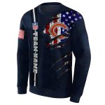 Personalized-Chicago-Bears-Ripped-Flag-Blue-AOP-Sweatshirt-2