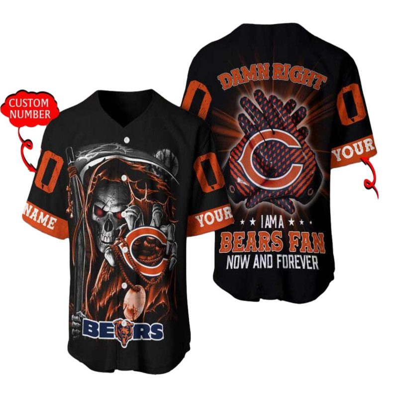Personalized-Chicago-Bears-Skull-Damn-Right-Baseball-Jersey-1 Personalized Chicago Bears Skull Damn Right Baseball Jersey 1
