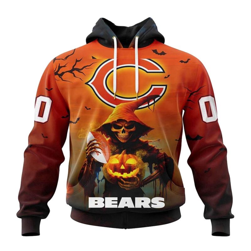 Personalized Chicago Bears Special Death Halloween Aop Hoodie 1