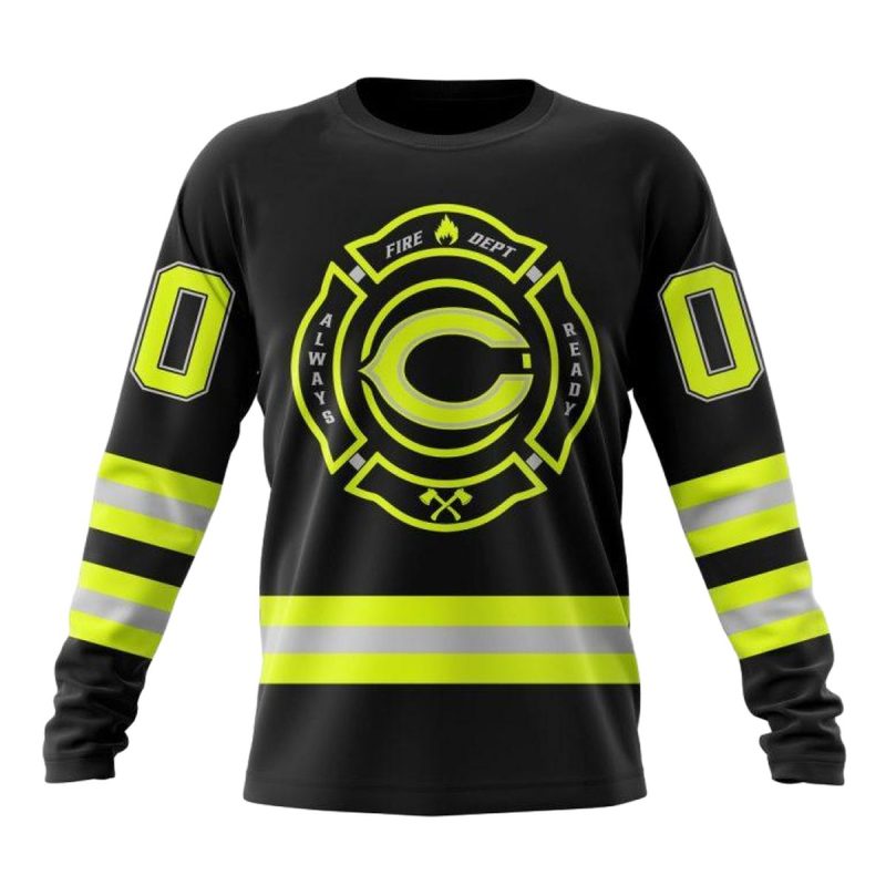 Personalized Chicago Bears Special Firefighter Uniform Aop Sweatshirt 1