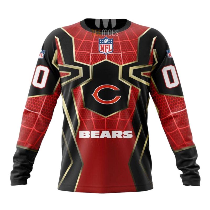 Personalized-Chicago-Bears-Spider-Man-Cosplay-Aop-Sweatshirt-1 Personalized Chicago Bears Spider Man Cosplay Aop Sweatshirt 1