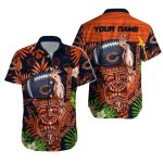 Personalized Chicago Bears Tiki Totem Football Dreams Tropical Hawaiian Shirt