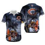 Personalized Chicago Bears Tiki Touchdown And Mascot Hawaiian Shirt
