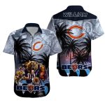 Personalized Chicago Bears WZith Fierce Football Bear Hawaiian Shirt