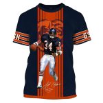 Personalized-Chicago-Bears-Walter-Payton-34-with-Signature-AOP-T-Shirt-1