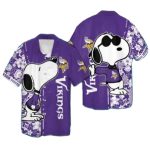 Personalized Cool Snoopy Purple Minnesota Vikings Hawaiian Shirt
