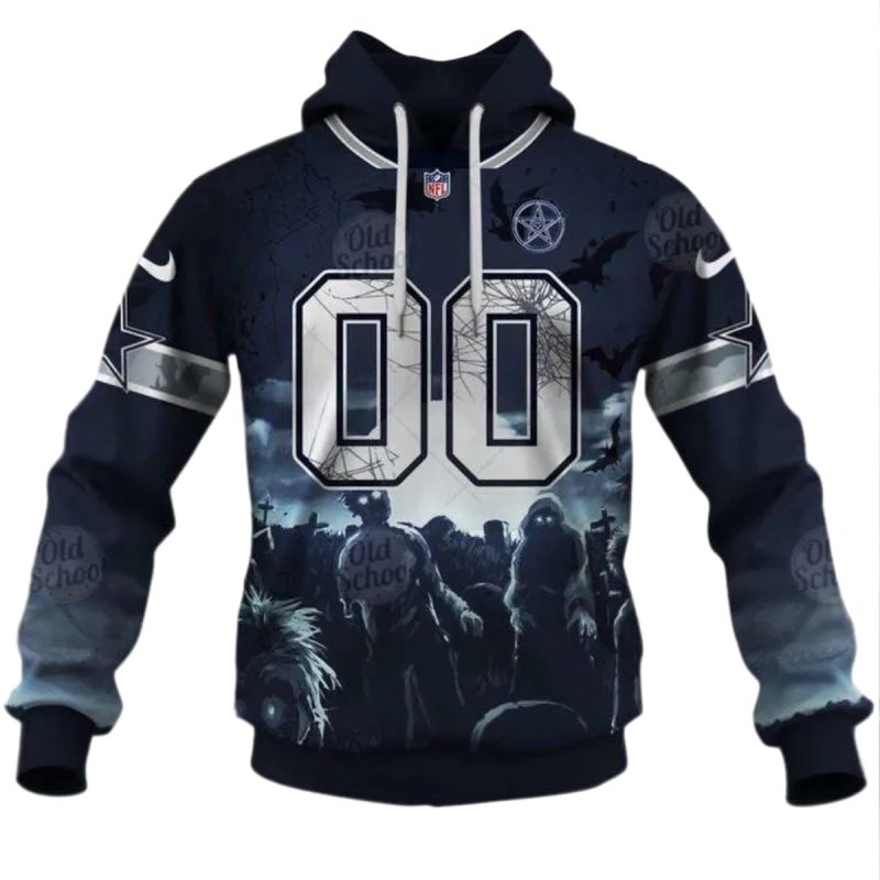 Personalized Dallas Cowboys 2025 Horror Halloween Aop Hoodie 1