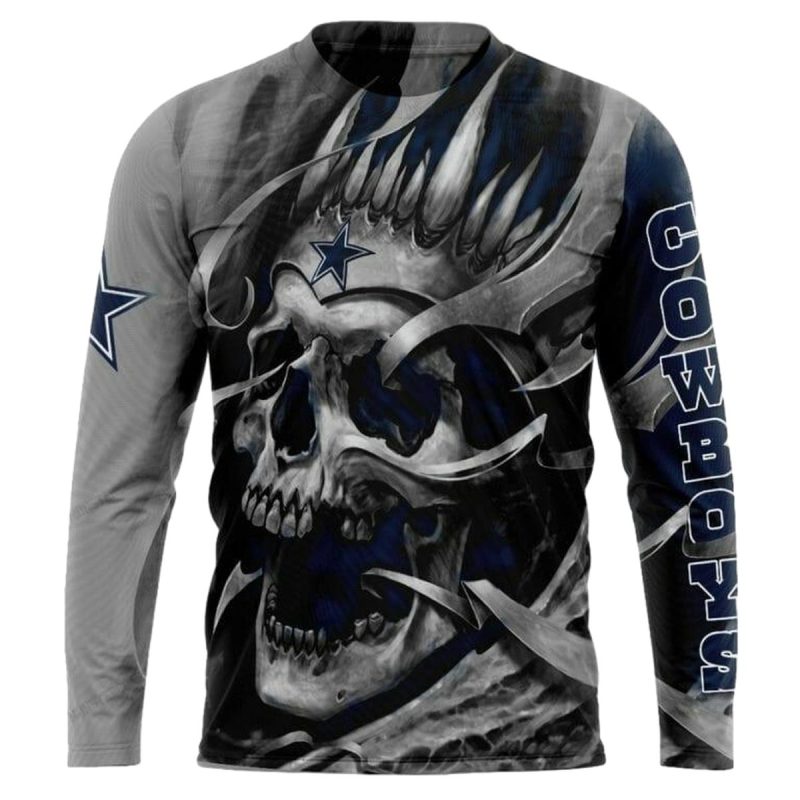 Personalized Dallas Cowboys Dead Skull Aop Sweatshirt 1