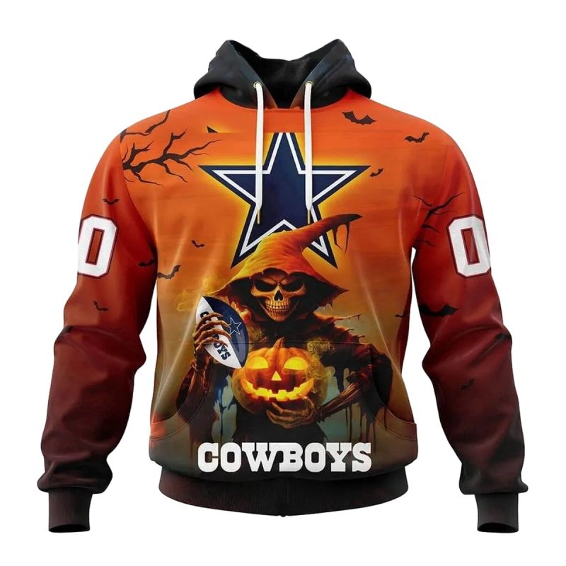 Personalized Dallas Cowboys Death Skull Hug Ball Aop Hoodie 1