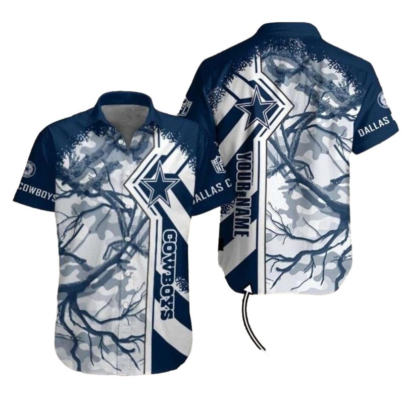 Personalized Dallas Cowboys Edgy Abstract Hawaiian Shirt 1