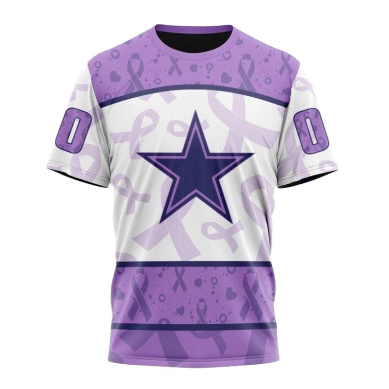 Personalized Dallas Cowboys Fight Cancer Aop T Shirt 1