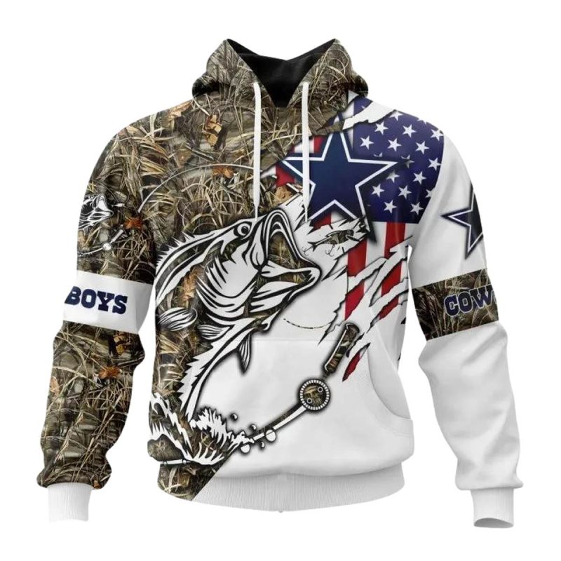 Personalized Dallas Cowboys Fishing And Us Flag Aop Hoodie 1