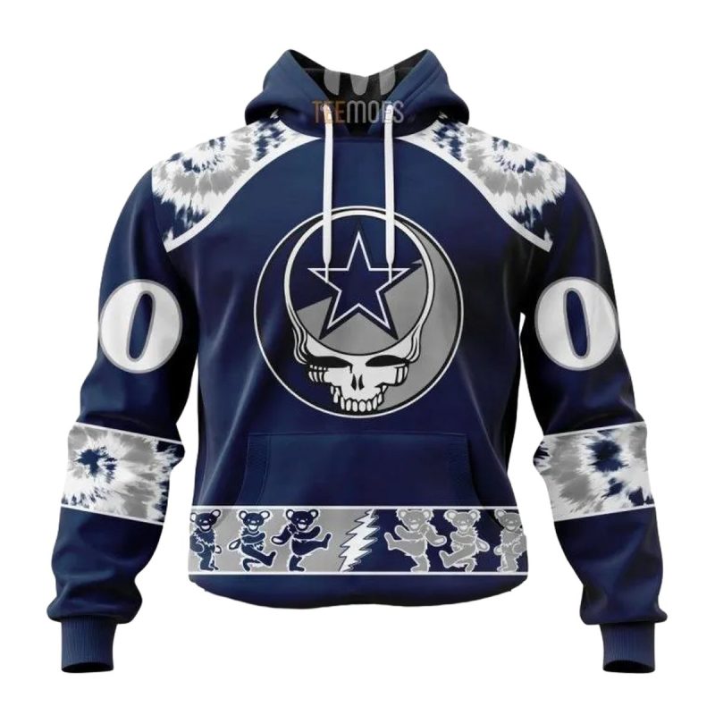 Personalized Dallas Cowboys Grateful Dead Aop Hoodie 1