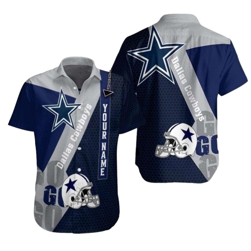 Personalized Dallas Cowboys Helmet And Logo Lovely Hawaiian Shirt 1