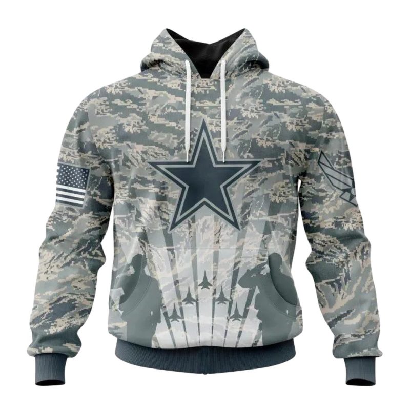 Personalized Dallas Cowboys Honor Us Air Force Veterans Aop Hoodie 1