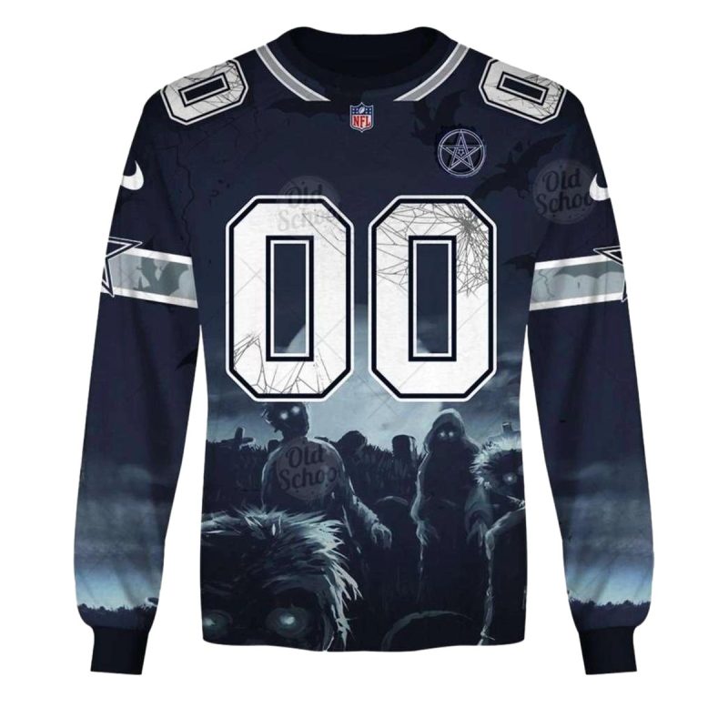 Personalized Dallas Cowboys Horror Halloween Aop Sweatshirt 1