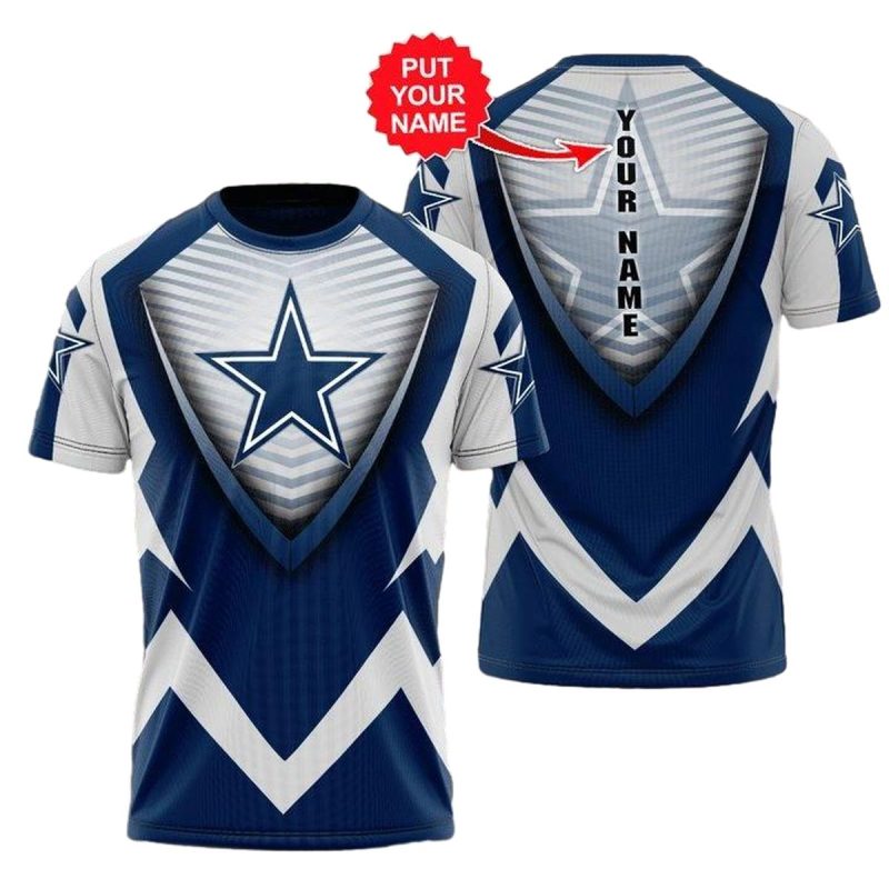 Personalized Dallas Cowboys Logo In My Heart Aop T Shirt 1