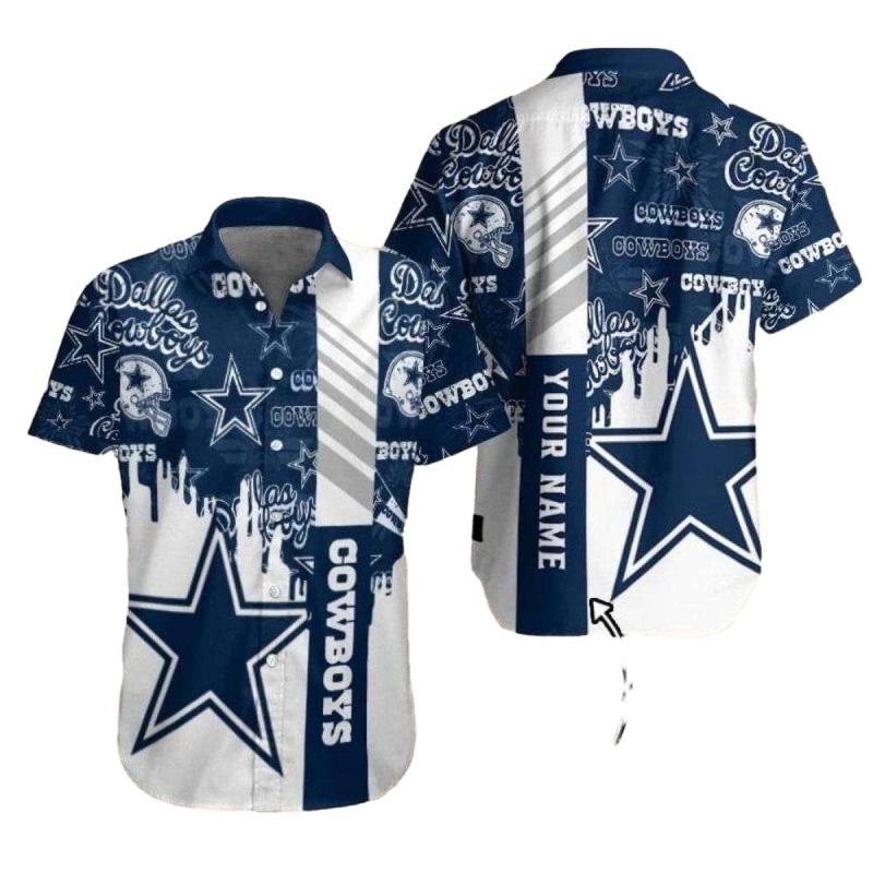 Personalized Dallas Cowboys Logo Legacy Graffiti Hawaiian Shirt 1