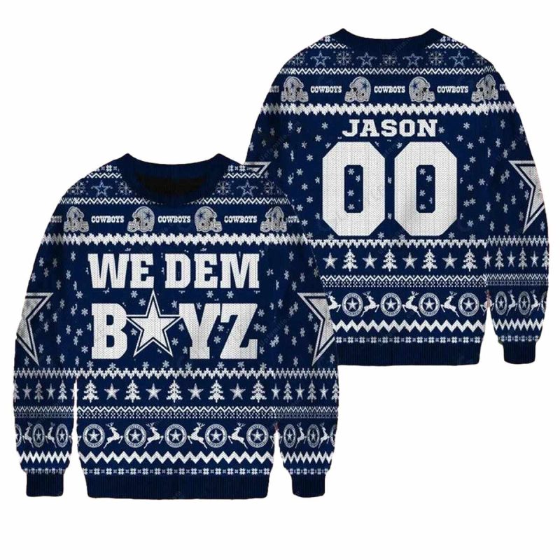 Personalized Dallas Cowboys Logo We Dem Boyz Ugly Sweater 1