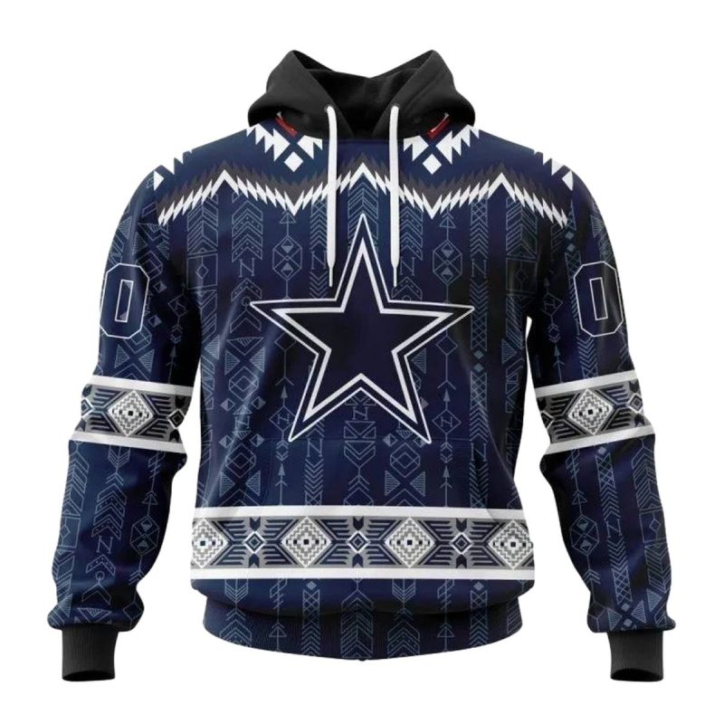 Personalized Dallas Cowboys Native Concepts Pattern Aop Hoodie 1