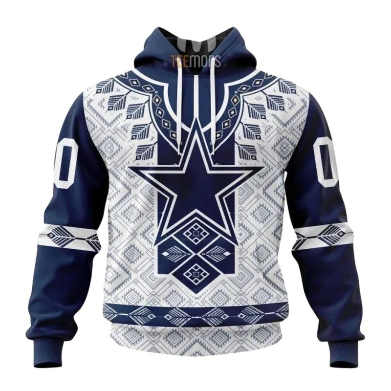 Personalized Dallas Cowboys Native Pattern Aop Hoodie 1