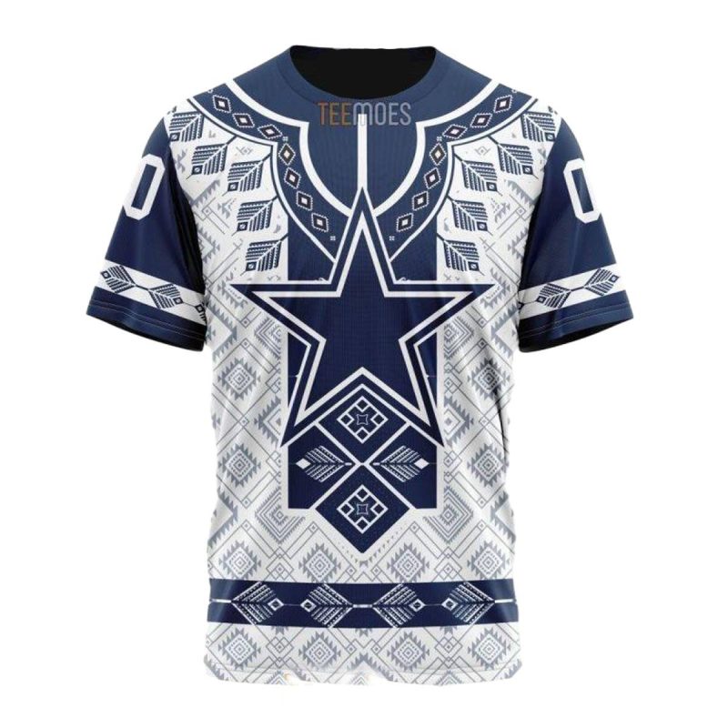 Personalized Dallas Cowboys Native Pattern Aop T Shirt 1