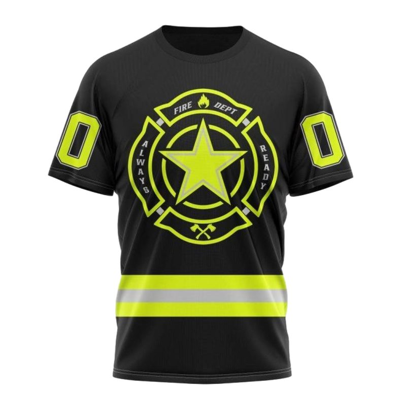 Personalized Dallas Cowboys Special Firefighter Uniform Aop T Shirt 1