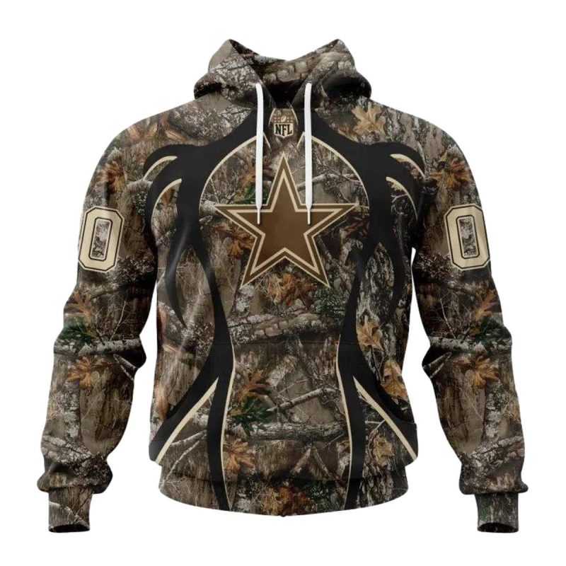 Personalized Dallas Cowboys Special Hunting Camo Aop Hoodie 1