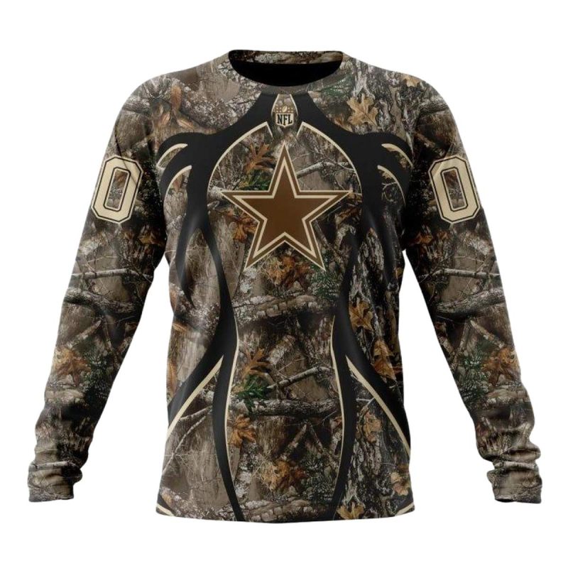 Personalized Dallas Cowboys Special Hunting Camo Aop Sweatshirt 1
