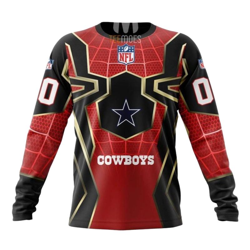 Personalized Dallas Cowboys Spider Man Cosplay Aop Sweatshirt 1