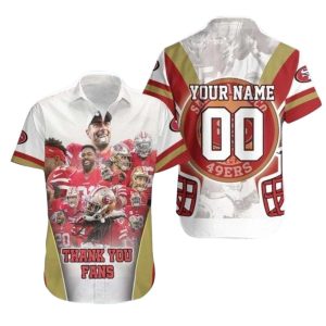 Personalized Fan Appreciation Team Collage 49ers Hawaiian Shirt