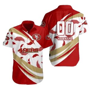 Personalized Gold Rush Whirl San Francisco 49ers Hawaiian Shirt